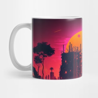 Retrowave Landscape Mug